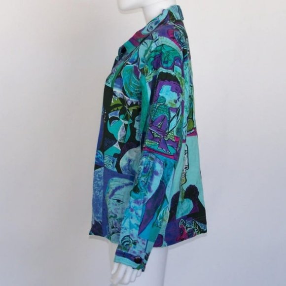 WOMEN'S NOVELTY JACKET | '80s VINTAGE CLOTHING | M - Picture 2 of 8